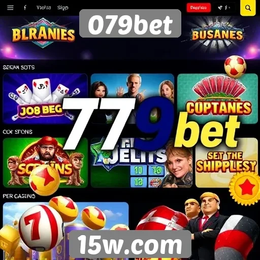 Variedade de jogos disponíveis na plataforma 079bet